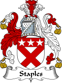 English Coat of Arms for Staples