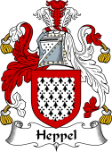 English Coat of Arms for Heppel