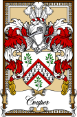 Scottish Coat of Arms Bookplate for Couper or Cooper