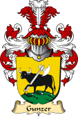 v.23 Coat of Family Arms from Germany for Gunzer