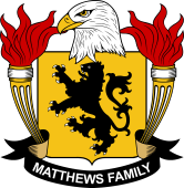 Coat of arms used by the Matthews family in the United States of America