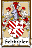 German Coat of Arms Wappen Bookplate  for Schindler