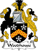 English Coat of Arms for the family Woodhouse