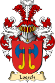 v.23 Coat of Family Arms from Germany for Loesch