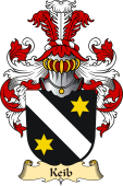 v.23 Coat of Family Arms from Germany for Keib