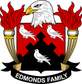Coat of arms used by the Edmonds family in the United States of America