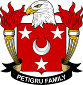 Coat of arms used by the Petigru family in the United States of America