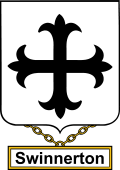 English Coat of Arms Shield Badge for Swinnerton