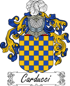 Araldica Italiana Coat of arms used by the Italian family Carducci