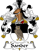 German Wappen Coat of Arms for Sander