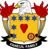 Coat of arms used by the Faneuil family in the United States of America