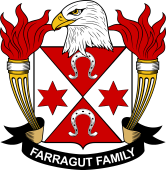 Coat of arms used by the Farragut family in the United States of America