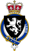 Families of Britain Coat of Arms Badge for: Lewis (Wales)