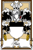 Scottish Coat of Arms Bookplate for Hair