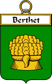 French Coat of Arms Badge for Berthet