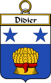 French Coat of Arms Badge for Didier