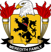 Coat of arms used by the Meredith family in the United States of America