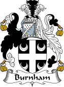English Coat of Arms for the family Burnham