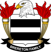 Coat of arms used by the Brereton family in the United States of America