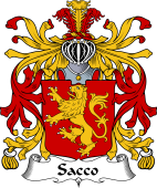 Italian Coat of Arms for Sacco