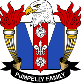 Coat of arms used by the Pumpelly family in the United States of America
