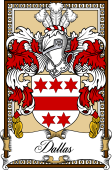 Scottish Coat of Arms Bookplate for Dallas