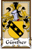 German Coat of Arms Wappen Bookplate  for Günther