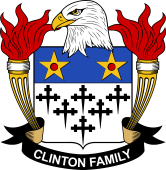 Coat of arms used by the Clinton family in the United States of America