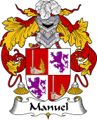 Portuguese Coat of Arms for Manuel or Manoel