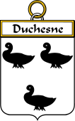 French Coat of Arms Badge for Duchesne