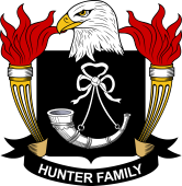 Coat of arms used by the Hunter family in the United States of America
