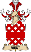Republic of Austria Coat of Arms for Riedt