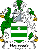 English Coat of Arms for the family Hopwood