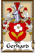 German Coat of Arms Wappen Bookplate  for Gerhard