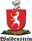 German shield on a mount for Waldenstein