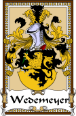 German Coat of Arms Wappen Bookplate  for Wedemeyer