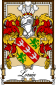 Scottish Coat of Arms Bookplate for Lorain (Berwick)