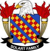 Coat of arms used by the Solart family in the United States of America