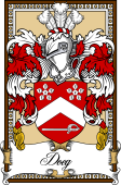 Scottish Coat of Arms Bookplate for Doeg