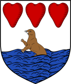 English Family Shield for Heard or Herd