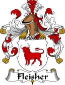German Wappen Coat of Arms for Fleisher