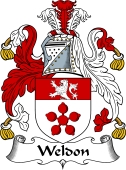 English Coat of Arms for the family Weldon
