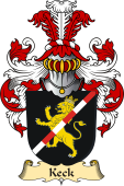 v.23 Coat of Family Arms from Germany for Keck