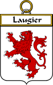 French Coat of Arms Badge for Laugier