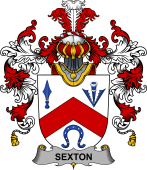 Irish Family Coat of Arms (v.25b) Sexton