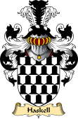 English Coat of Arms (v.23) for the family Haskell