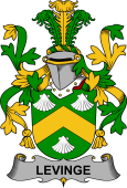 Irish Coat of Arms for Levinge or Levens