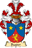 v.23 Coat of Family Arms from Germany for Baader