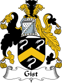 English Coat of Arms for the family Gist