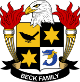 Coat of arms used by the Beck family in the United States of America